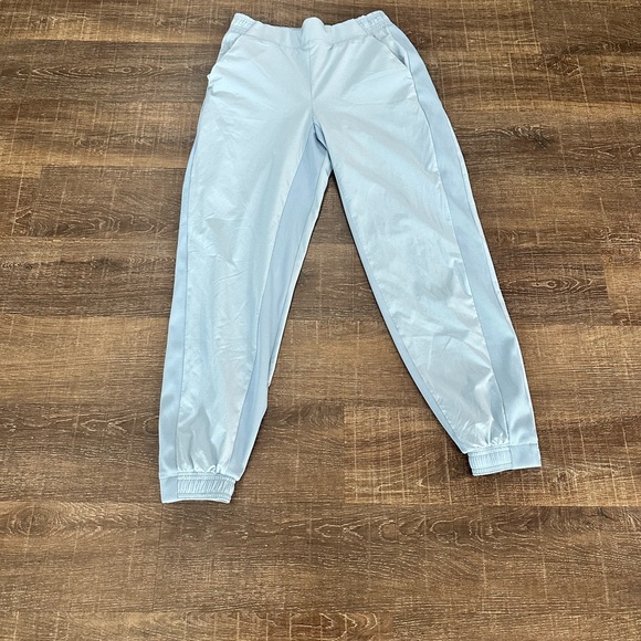Athleta Pants - Athleta Brooklyn Light Blue Lined Jogging Pants Size 2